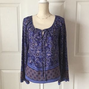 Anthropologie Boho Style Top EUC